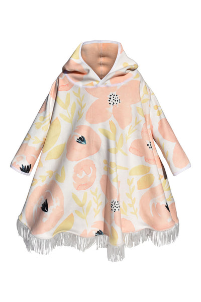 Rosie Hooded Wearable Blanket Poncho – Long Sleeve Reversible